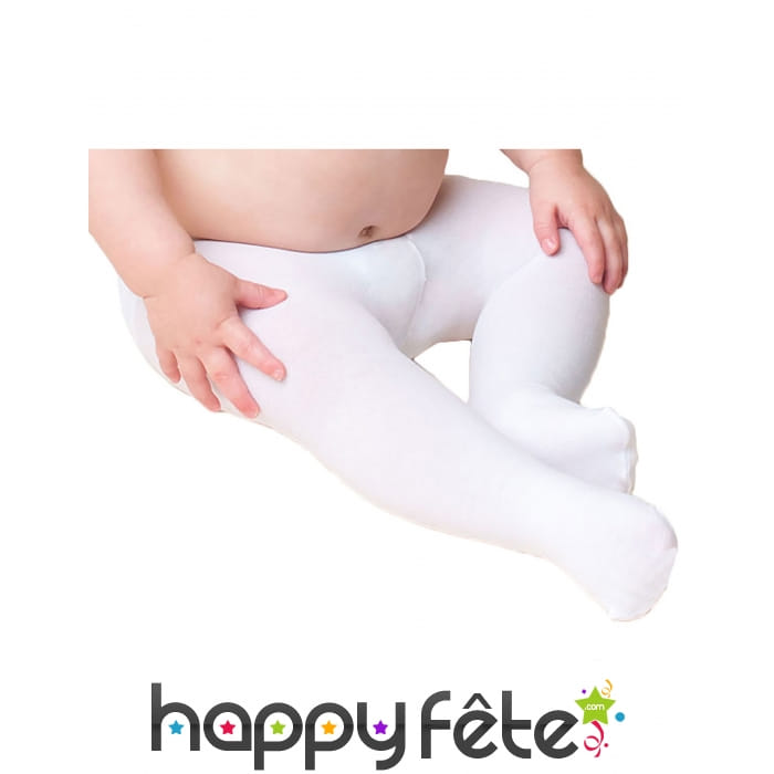 Collants blancs pour bébé