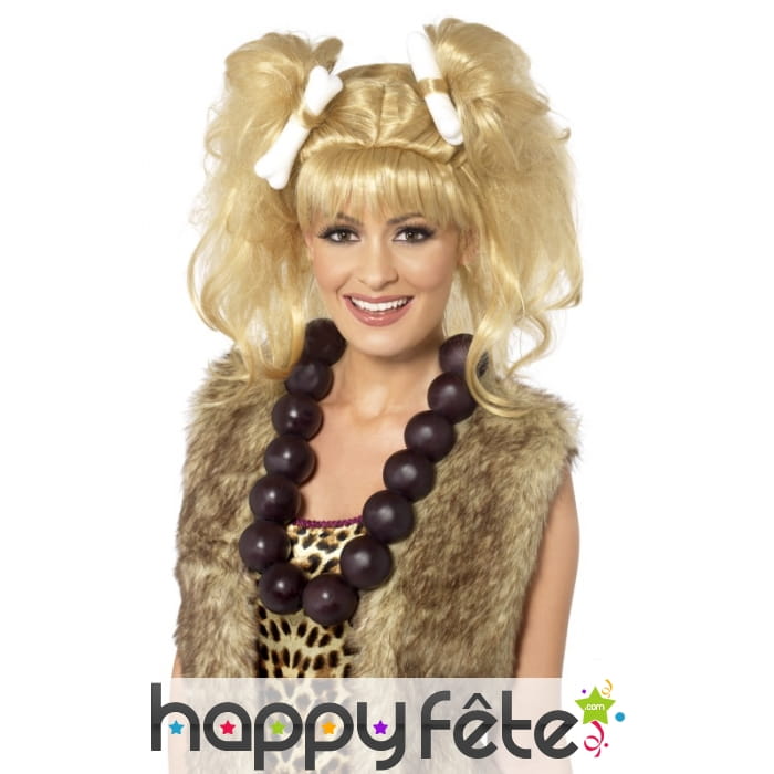 Collier brun préhistorique