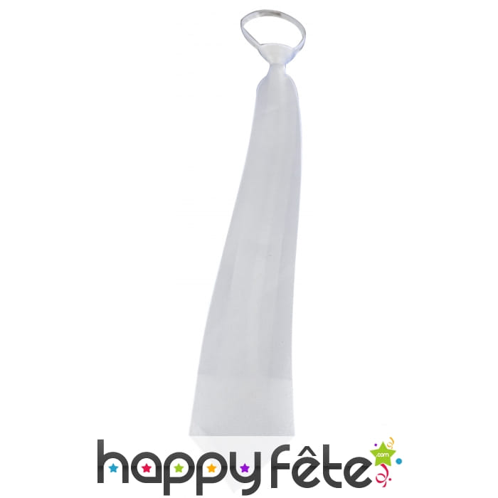 Cravate blanche réglable