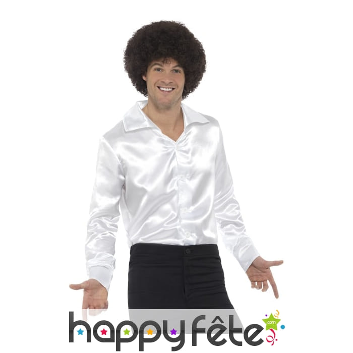 Chemise blanche style 60's pour homme