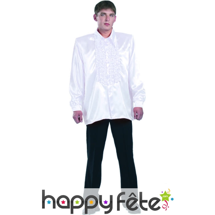 Chemise blanche super ruche homme