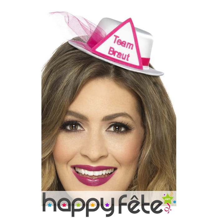 Chapeau blanc team braut