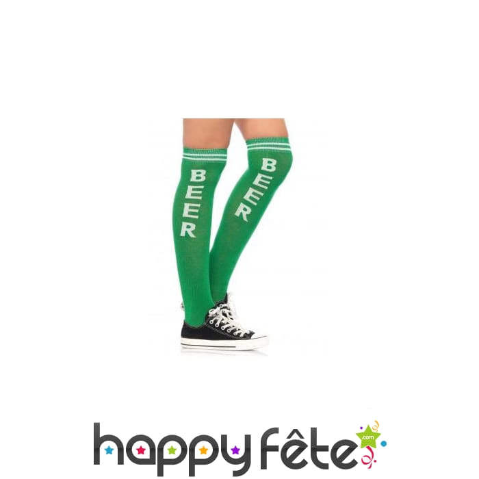 Chaussettes Beer vertes