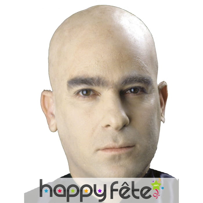 Crâne chauve beige en latex