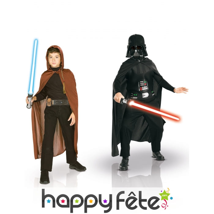 Coffret Costumes de Jedi et Dark Vador enfant