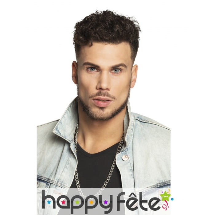 Collier chaîne en métal pour homme