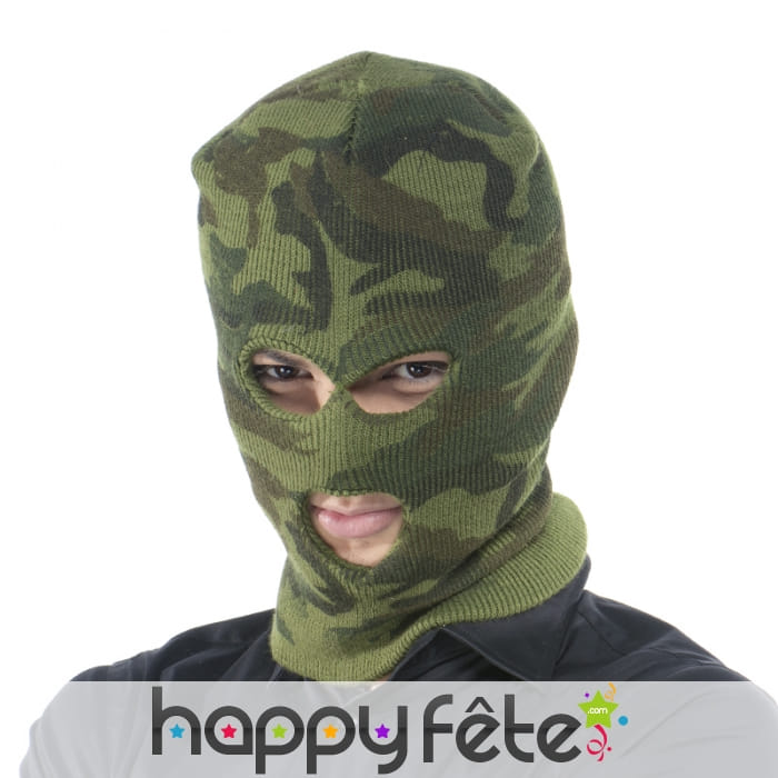 Cagoule camouflage intégrale