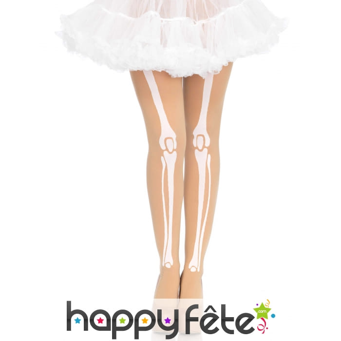 Collants chair jambes squelette