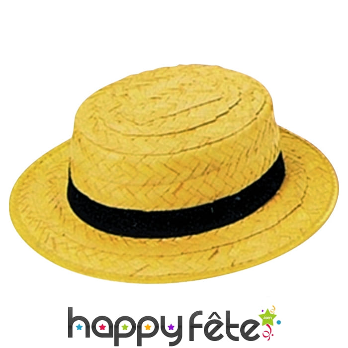 Chapeau canotier luxe