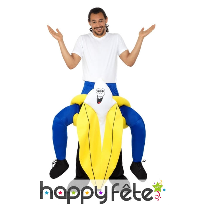 Costume Carry Me à dos de banane pour adulte