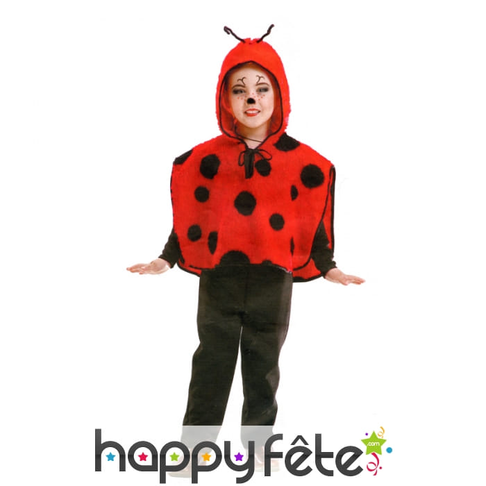 Cape coccinelle pour enfant