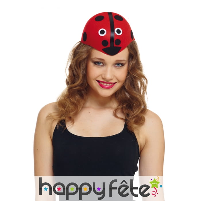 Chapeau coccinelle pour adulte