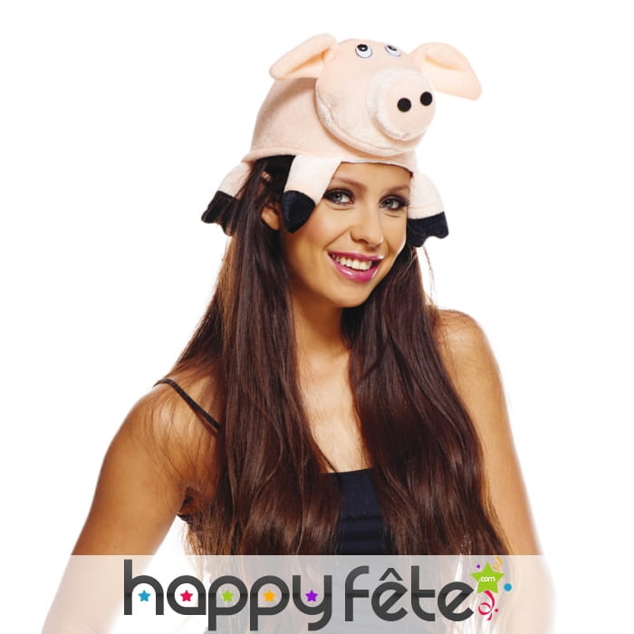 Chapeau cochon pour adulte