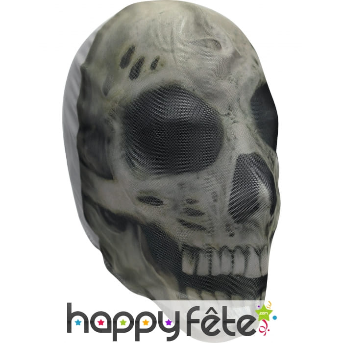Cagoule crâne squelette pour adulte