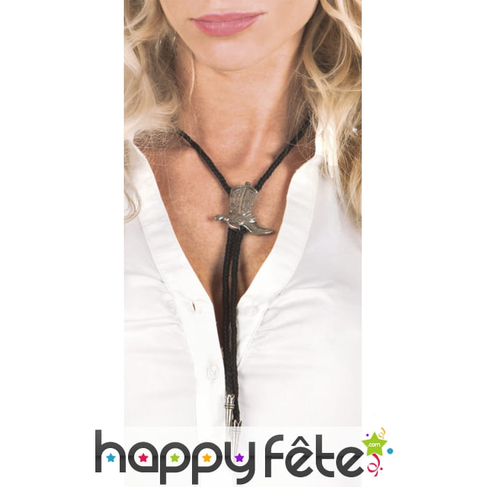 Collier cravate western santiag