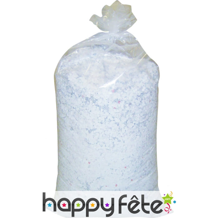 Confettis de 10kg blancs fluos