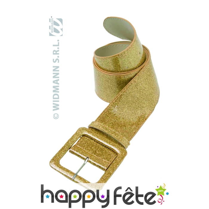 Ceinture dorée avec paillettes