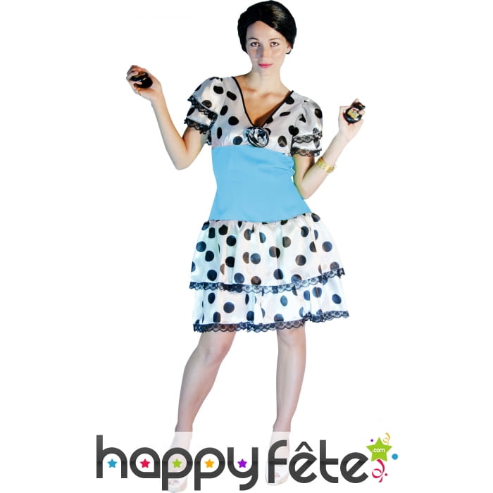 Costume d'Andalouse bleue