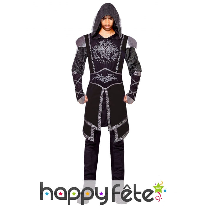 Costume d'assassin noir taille adulte