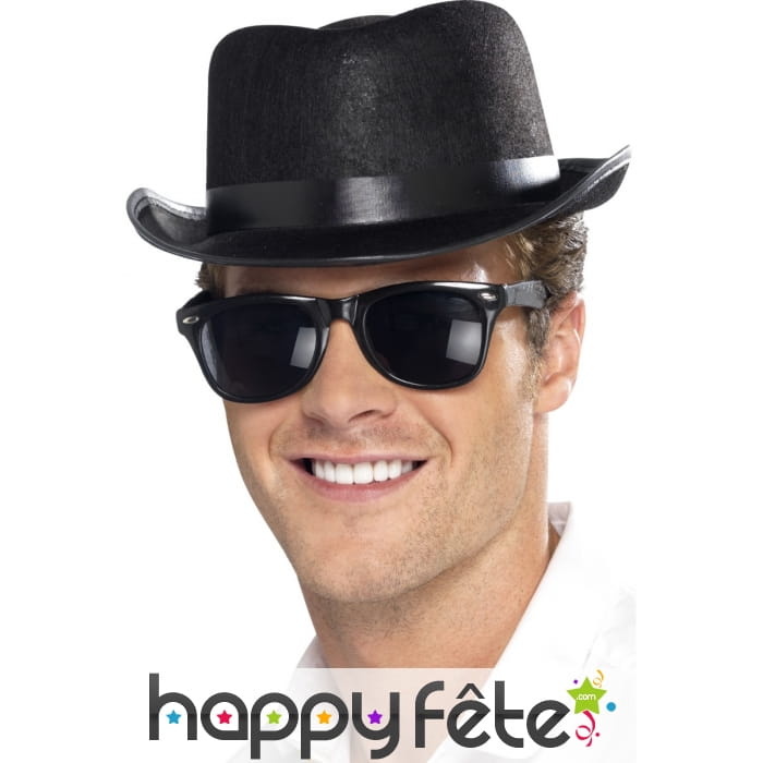 Chapeau des Blues brother noir adulte