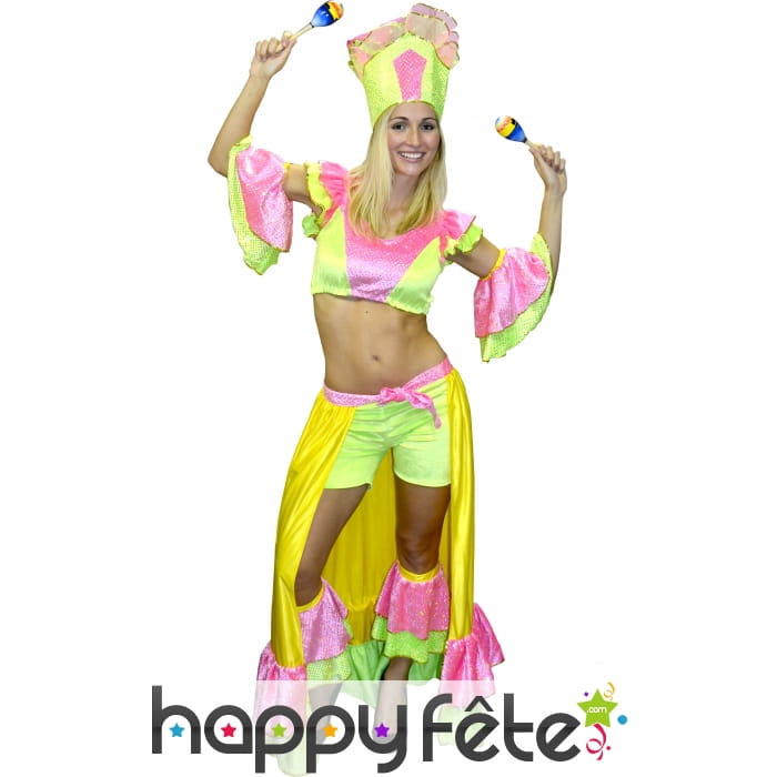 Costume danseuse brésilienne pailletté