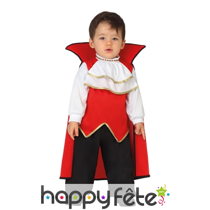 Costume de bébé comte dracula