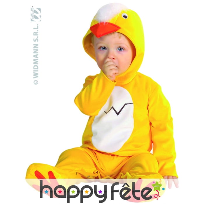 Costume de bébé poussin