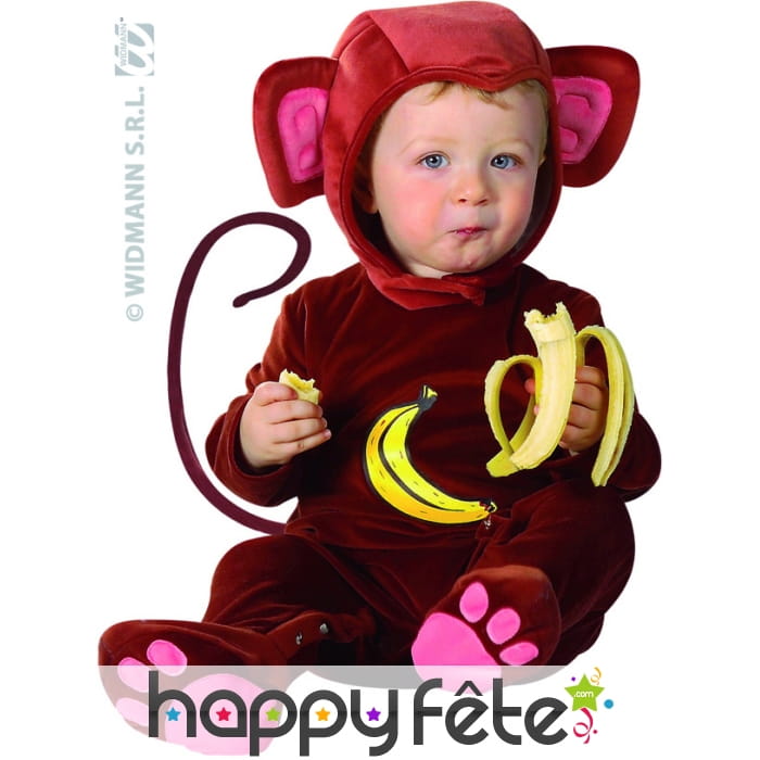 Costume de bébé singe
