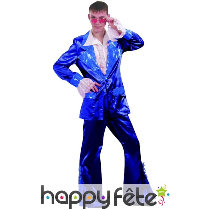 Costume disco bleu