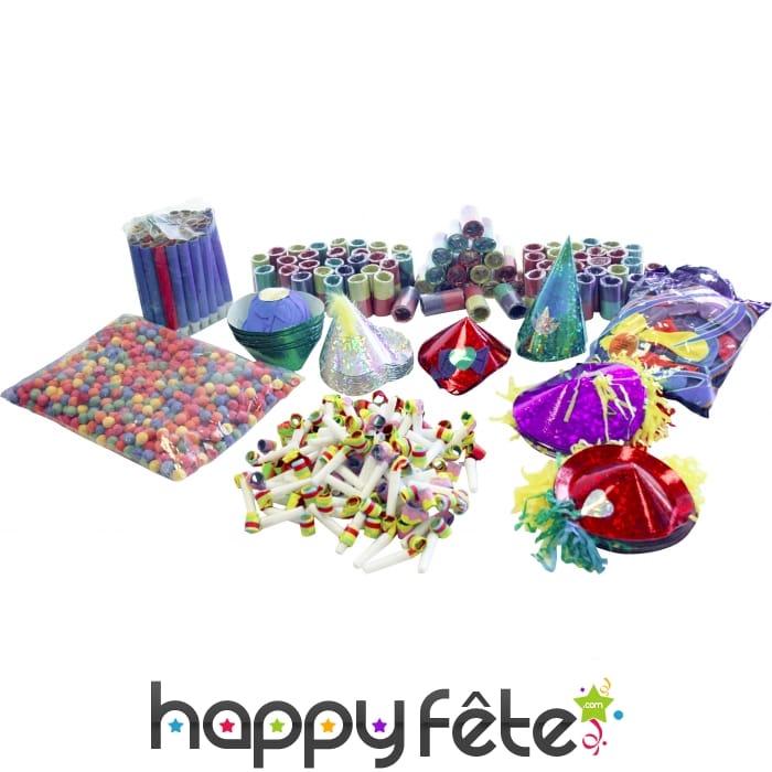 Caisse de cotillons standard mixte