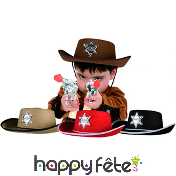 Chapeau de cow-boy sheriff enfant