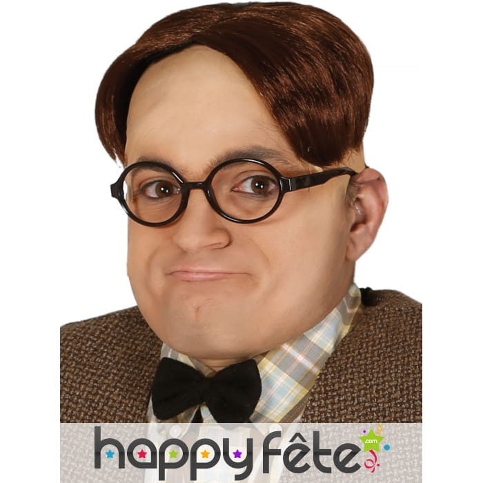 Clip de cheveux marron intello