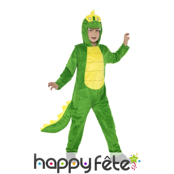 Combinaison de crocodile vert pour enfant