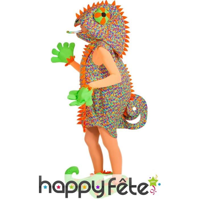 Costume de caméléon multicolore pour femme