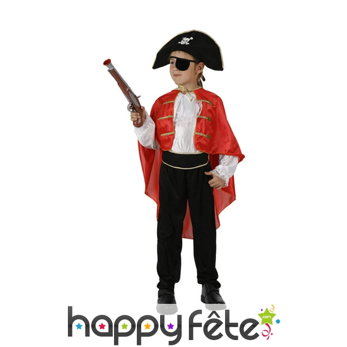 Costume de capitaine pirate pour garçon