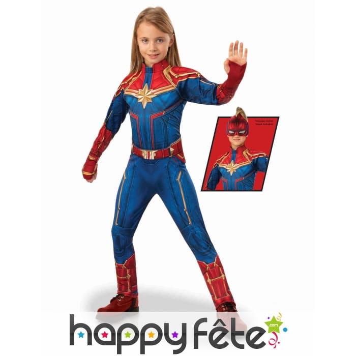 Costume de Captain Marvel pour fille