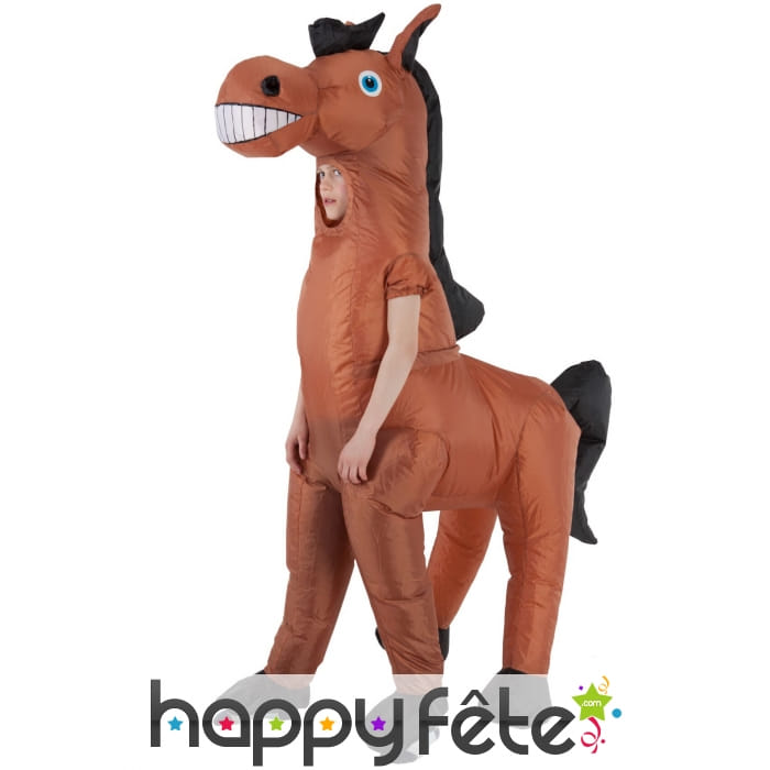 Costume de cheval géant gonflable pour enfant