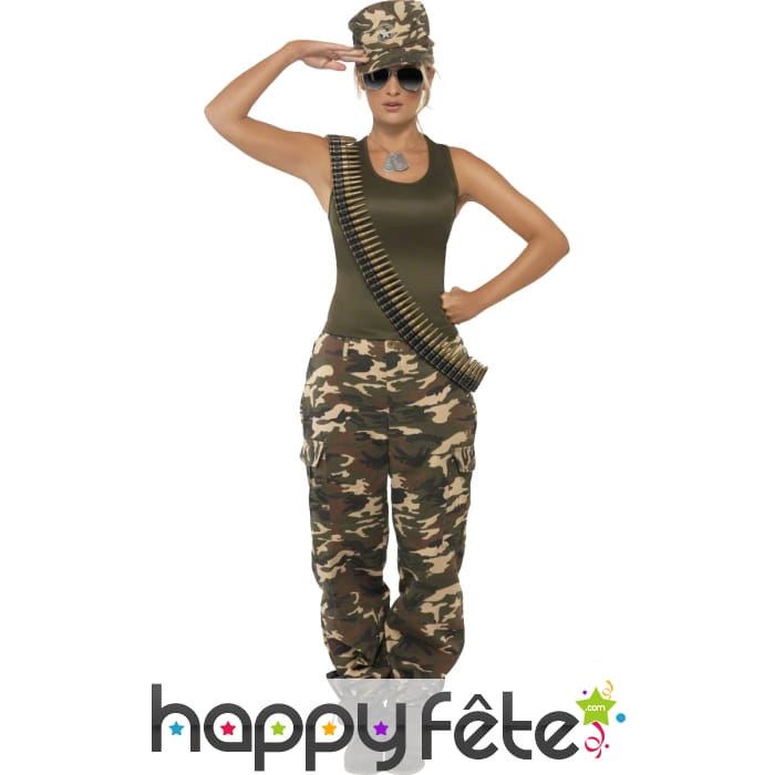 Costume de commando femme