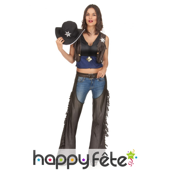 Costume de cow girl avec chaps