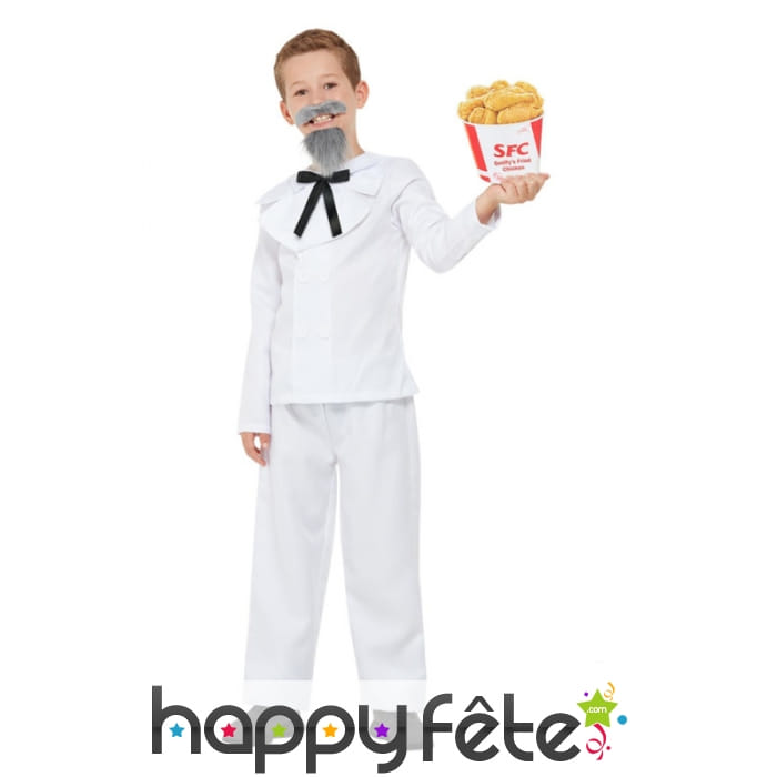 Costume du colonel KFC pour enfant