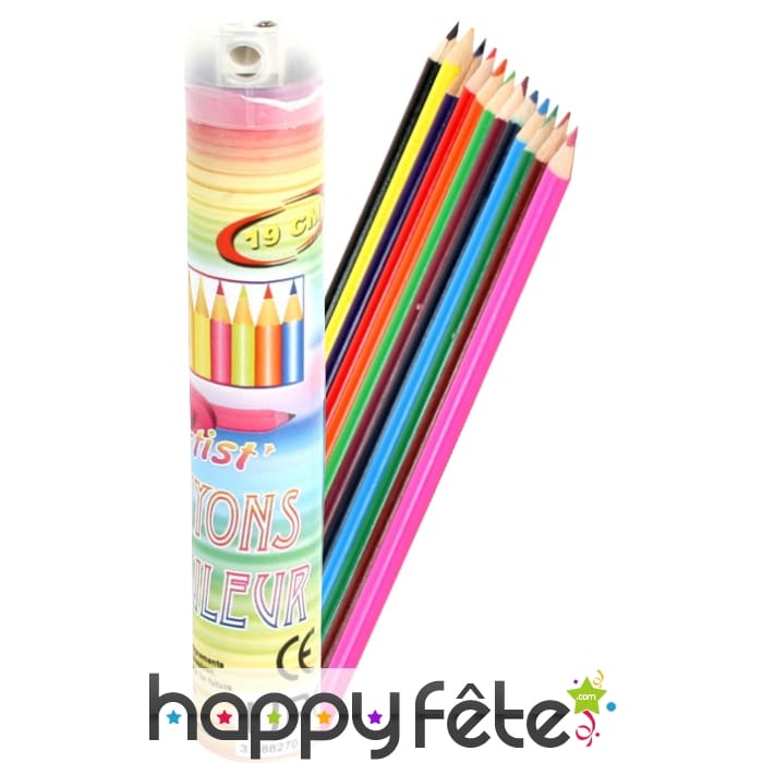 Crayons de couleur avec taille crayon