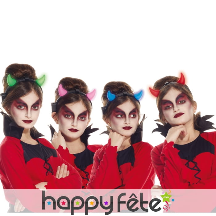Cornes de diable lumineuses pour enfant