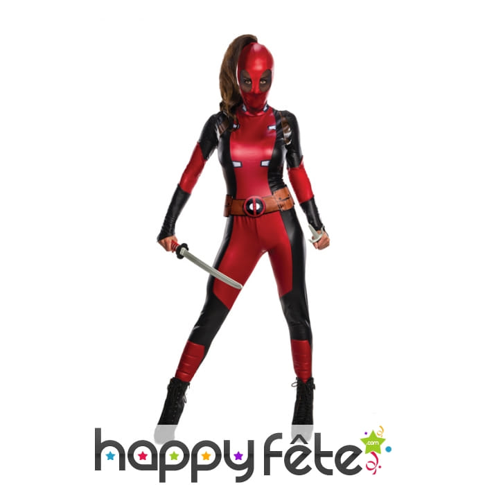 Costume de DeadPool pour femme version luxe