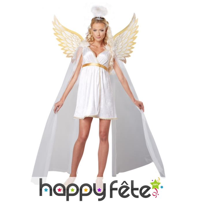 Costume de déesse ange blanc