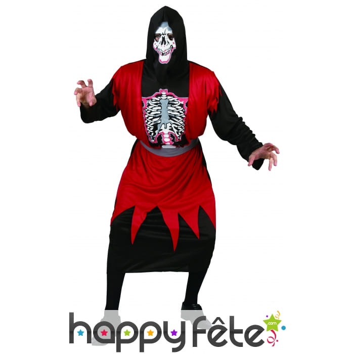 Costume de démon squelette avec masque