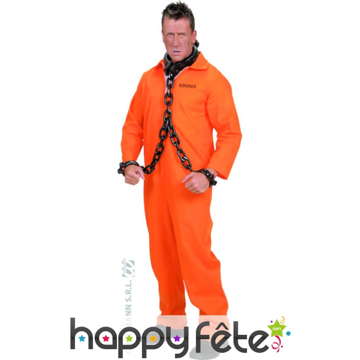 Costume de détenu orange