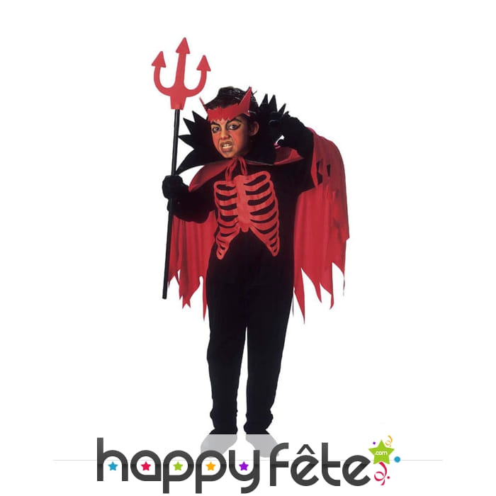 Costume de diable squelette pour enfant