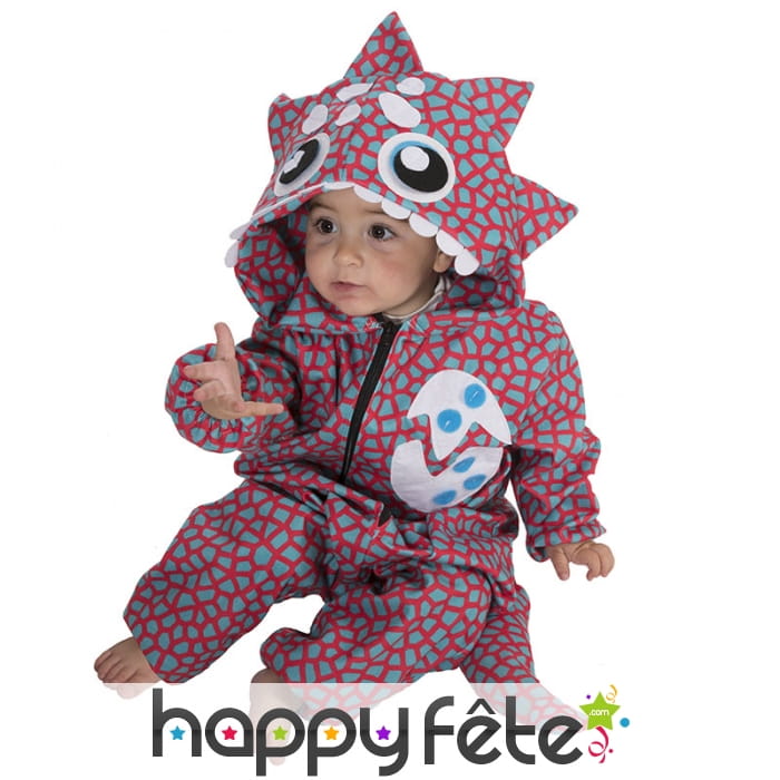 Costume de dinosaure coloré pour bébé