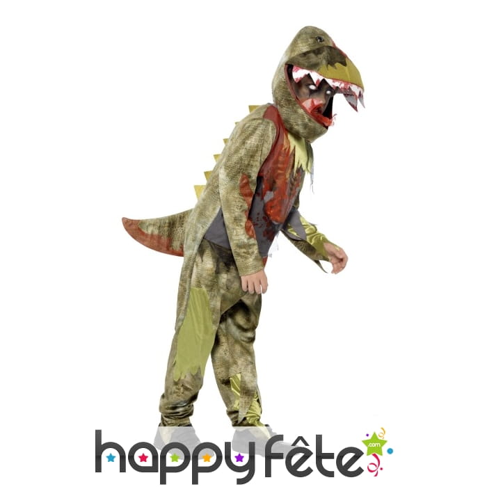 Costume de dinosaure zombie pour enfant