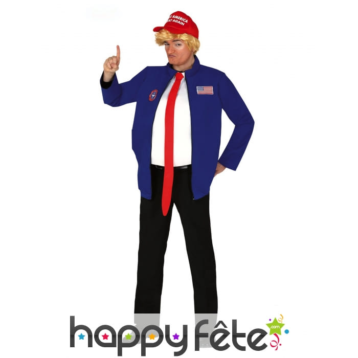 Costume de Donald Trump caricatural pour homme